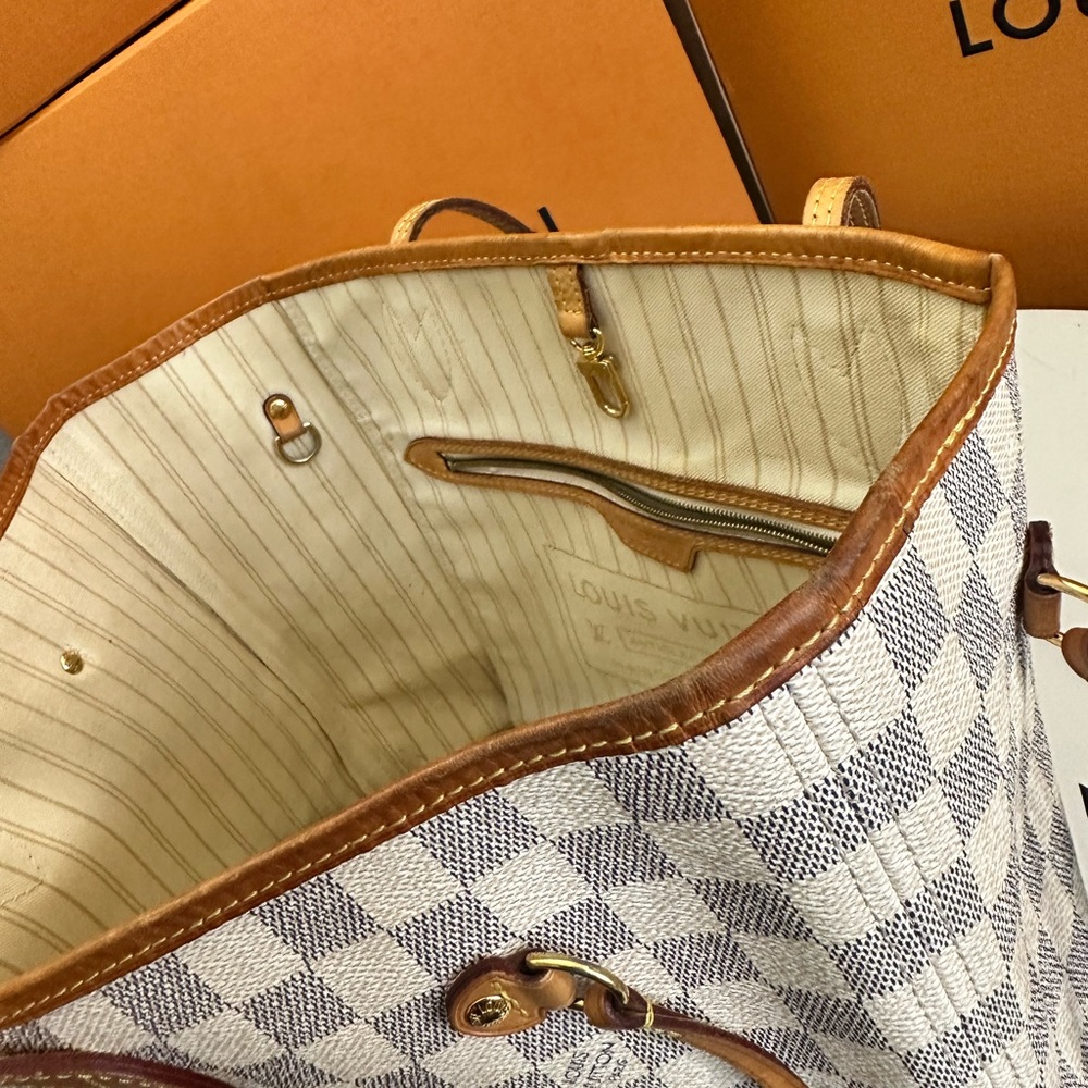 💎✨BEAUTIFUL✨💎 Louis Vuitton Damier Azur Neverfull MM Tote Bag - Picture 12 of 13